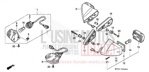 CLIGNOTANT CBR600FN de 1992